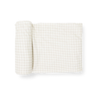 Little Unicorn Stretch Knit Swaddle (Tan Gingham)