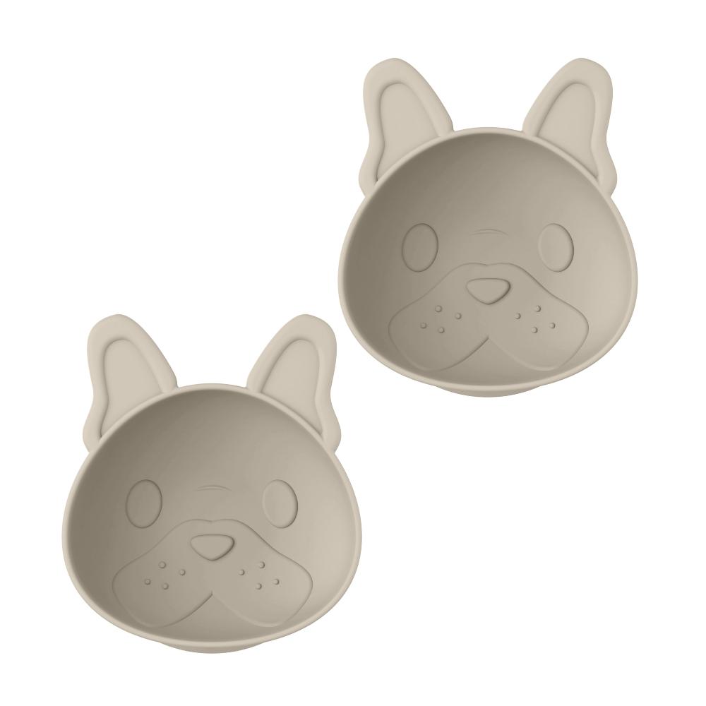 Melii Suction Bowl 2pk (Luxe Bulldog)