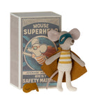 maileg super hero little brother mouse in matchbox