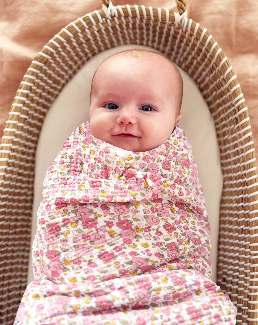 Alimrose Muslin Swaddle (Rose Garden)