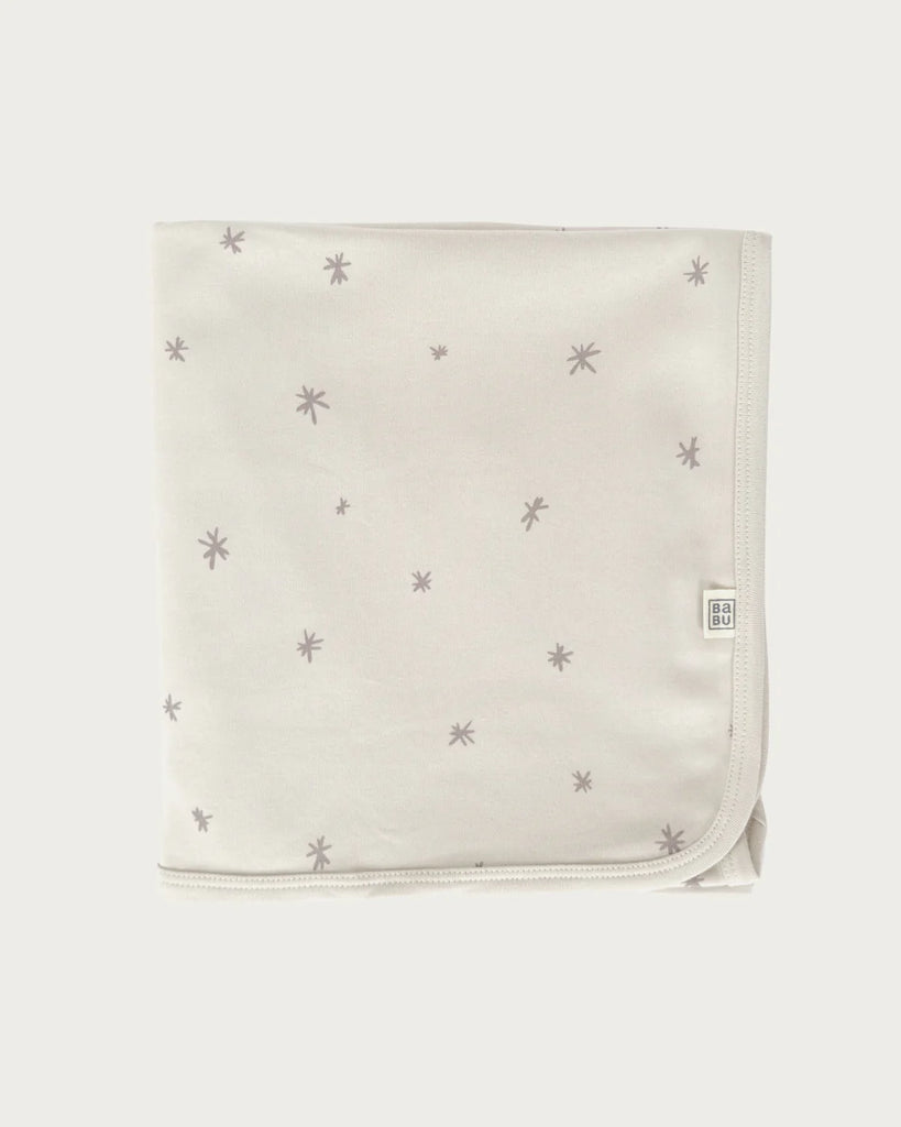 Babu Organic Cotton Swaddle Wrap (Walnut Star)