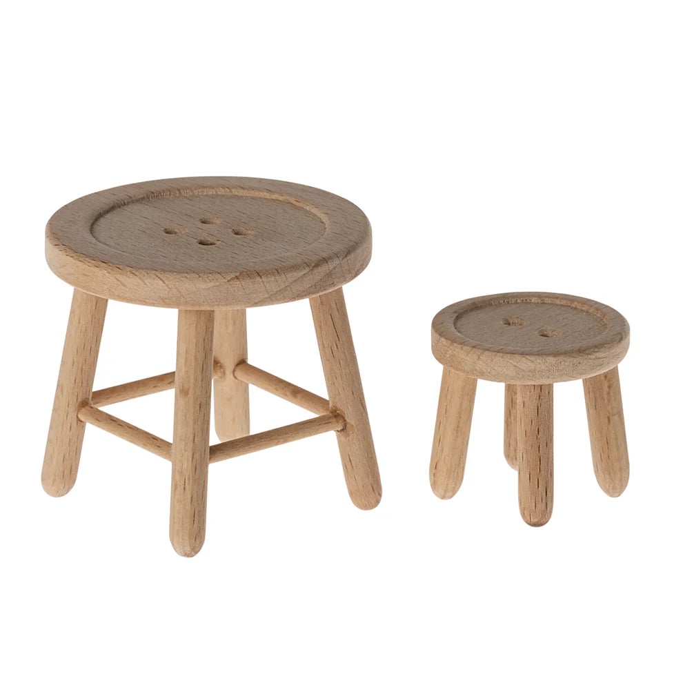 Maileg Table and Stool Set Mouse