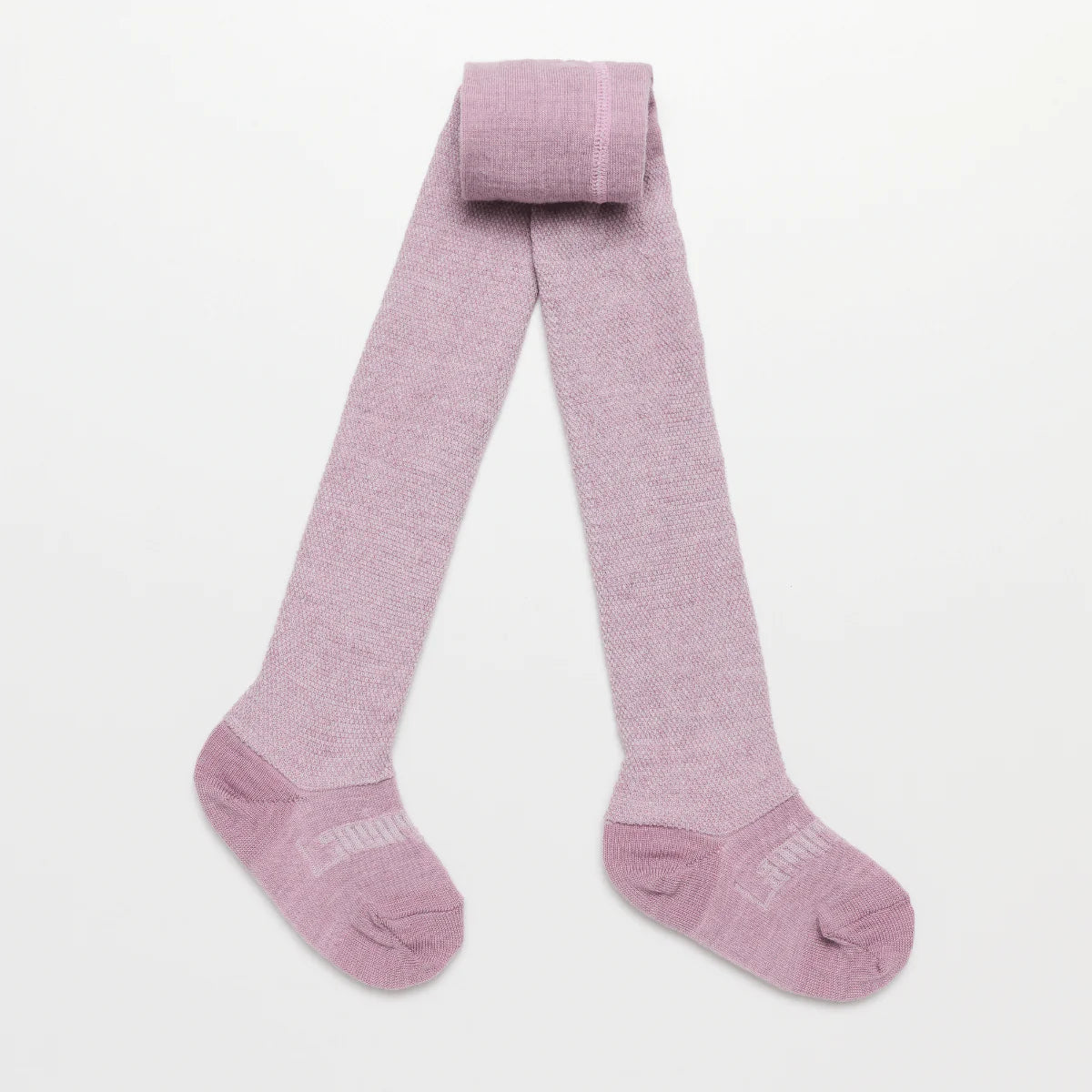 Lamington Merino Footed Textured Tights (Lilac Chalk)