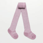 Lamington Merino Footed Textured Tights (Lilac Chalk)