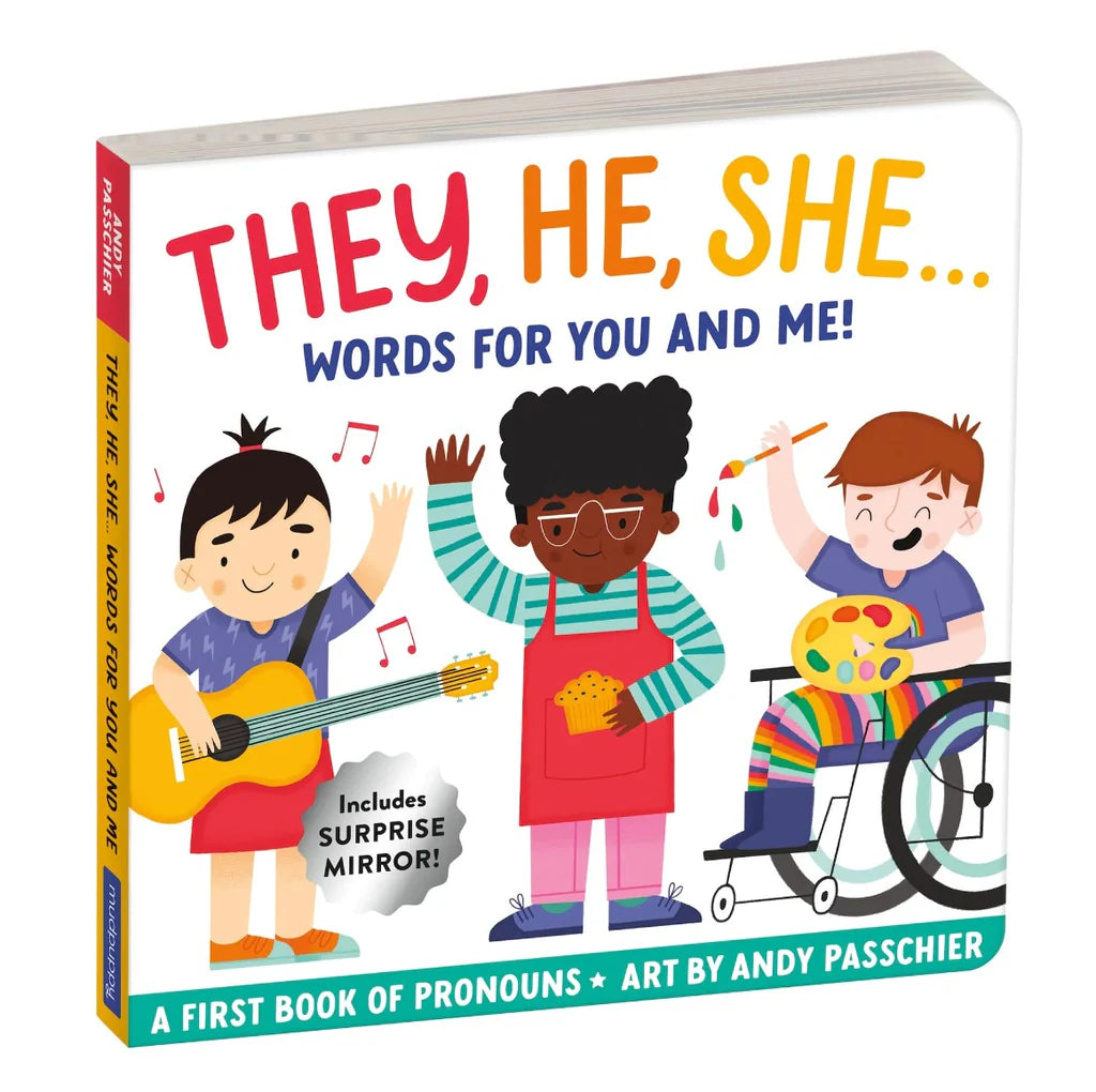 Mudpuppy They, He, She: Words For You And Me Board Book