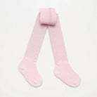 Lamington Merino Footed Cable Tights (Cherry Blossom)