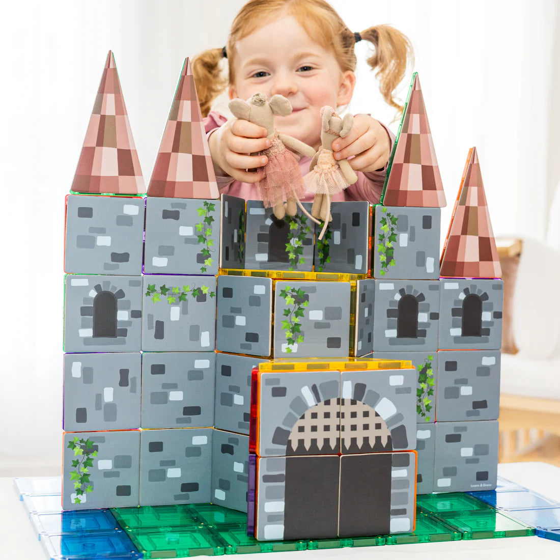 TileTek Magnetic Tiles 40pc Tile Toppers (Castle Pack)