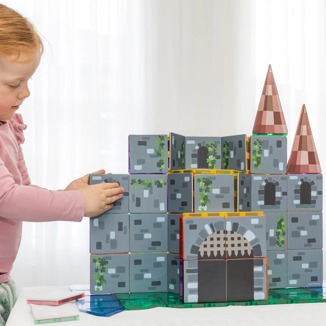 TileTek Magnetic Tiles 40pc Tile Toppers (Castle Pack)