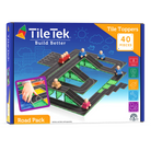 TileTek Magnetic Tiles 40pc Tile Toppers (Road Pack)
