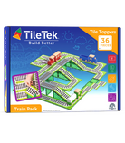 TileTek Magnetic Tiles 36pc Tile Toppers (Train Pack)