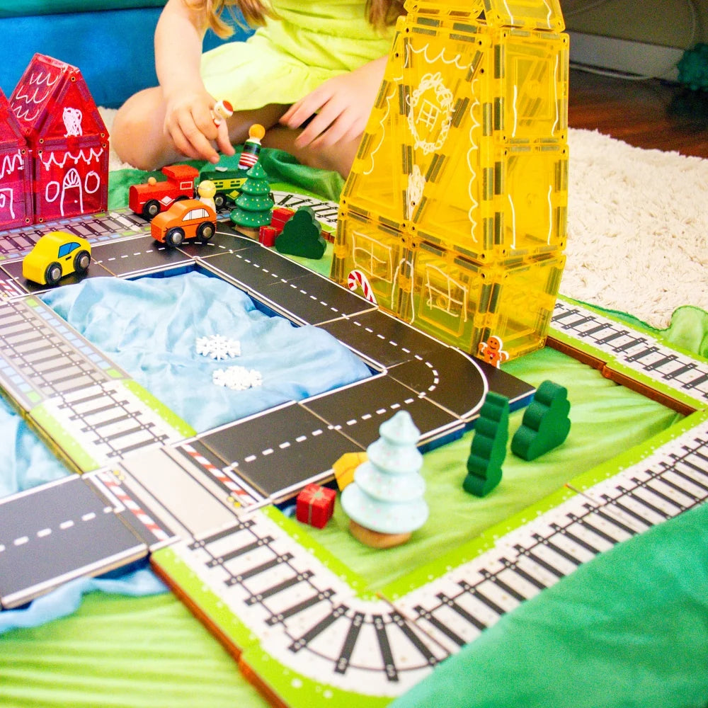 TileTek Magnetic Tiles 36pc Tile Toppers (Train Pack)