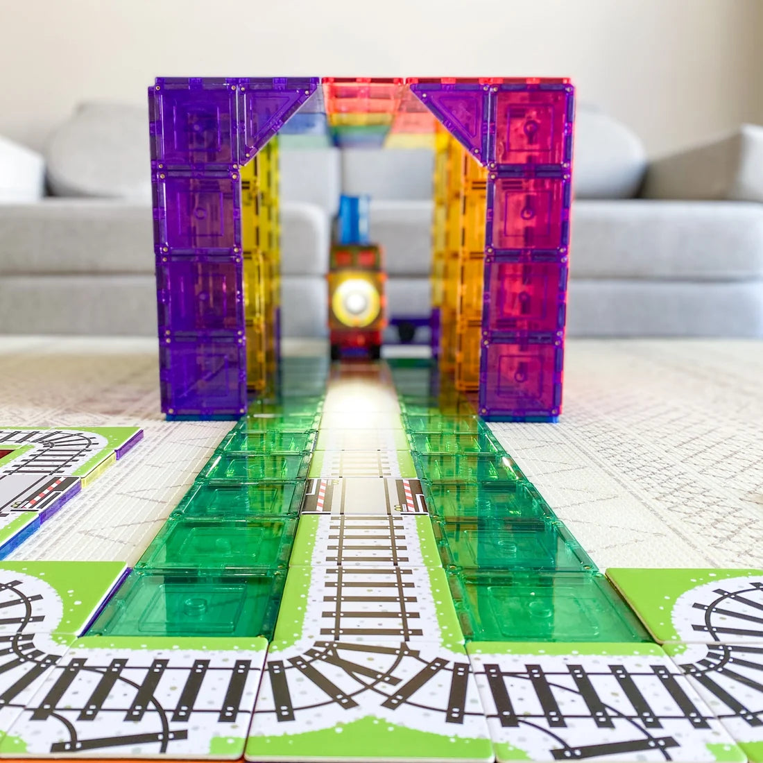 TileTek Magnetic Tiles 36pc Tile Toppers (Train Pack)