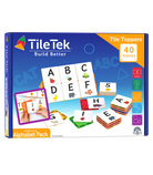 TileTek Magnetic Tiles 40pc Tile Toppers (Uppercase Alphabet Pack)