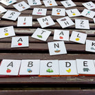 TileTek Magnetic Tiles 40pc Tile Toppers (Uppercase Alphabet Pack)