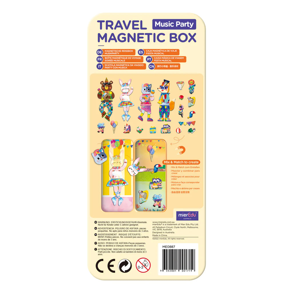 Mier Edu Travel Magnetic Puzzle (Animal Music)