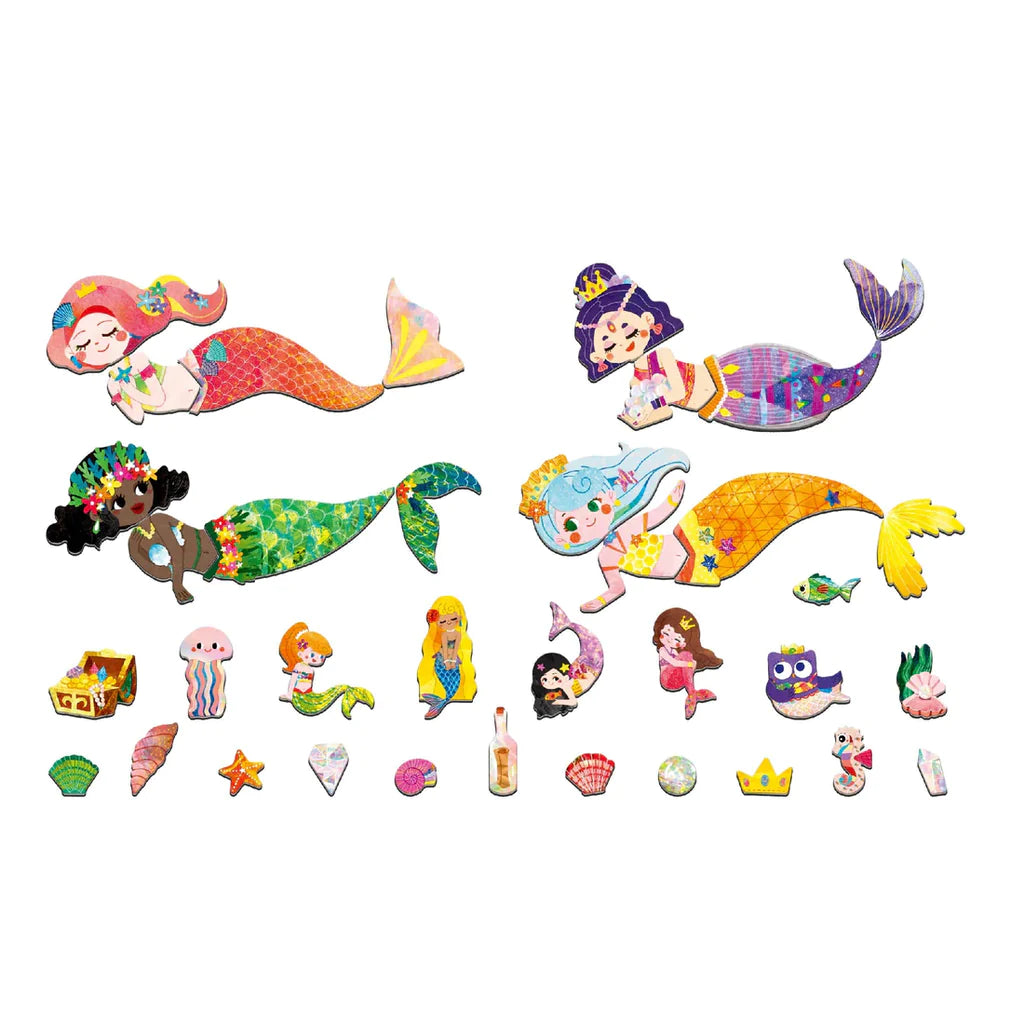 Mier Edu Travel Magnetic Puzzle (Mermaids)
