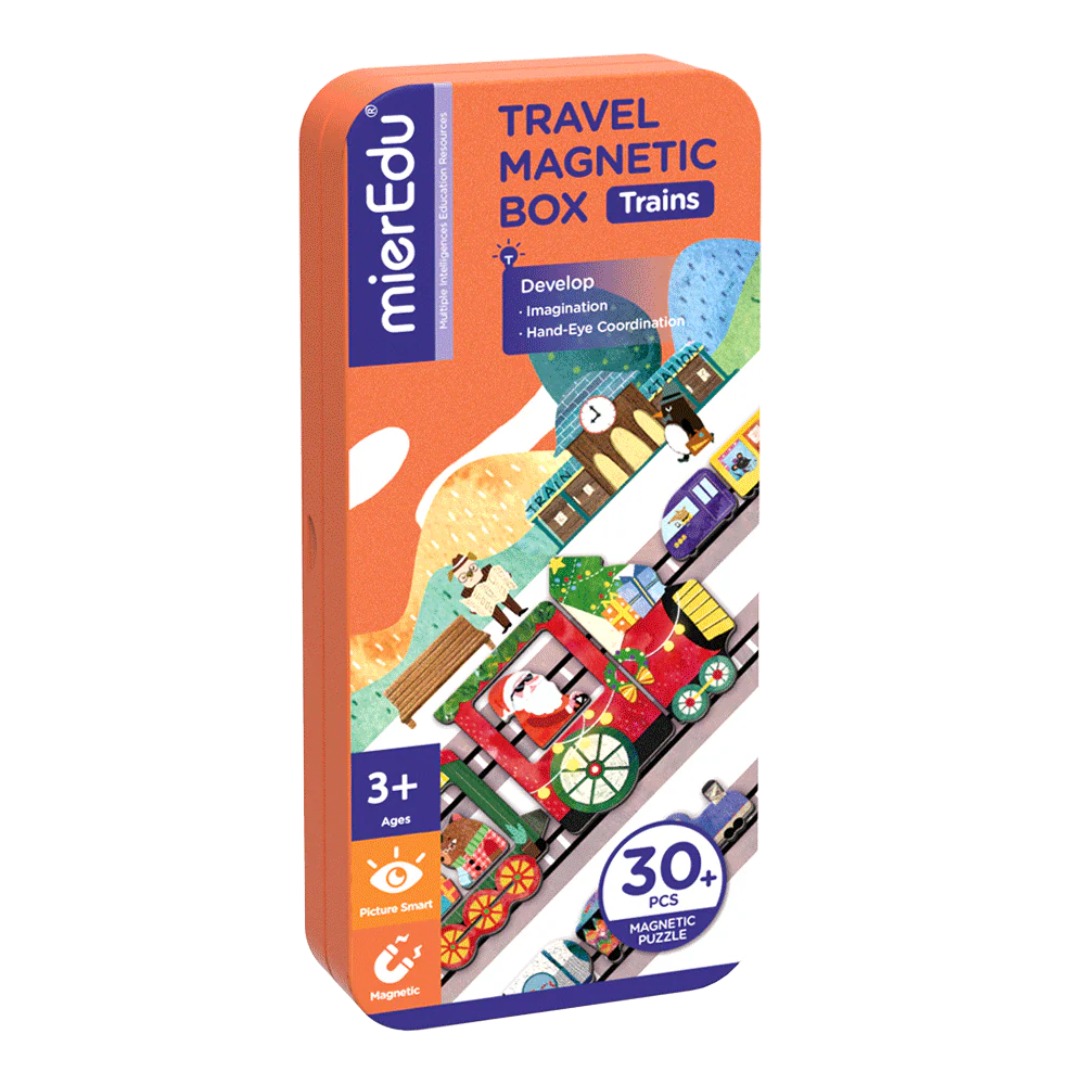 Mier Edu Travel Magnetic Puzzle (Trains)