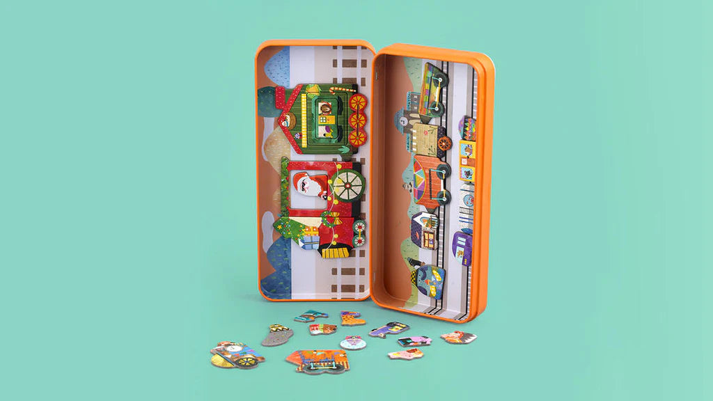 Mier Edu Travel Magnetic Puzzle (Trains)