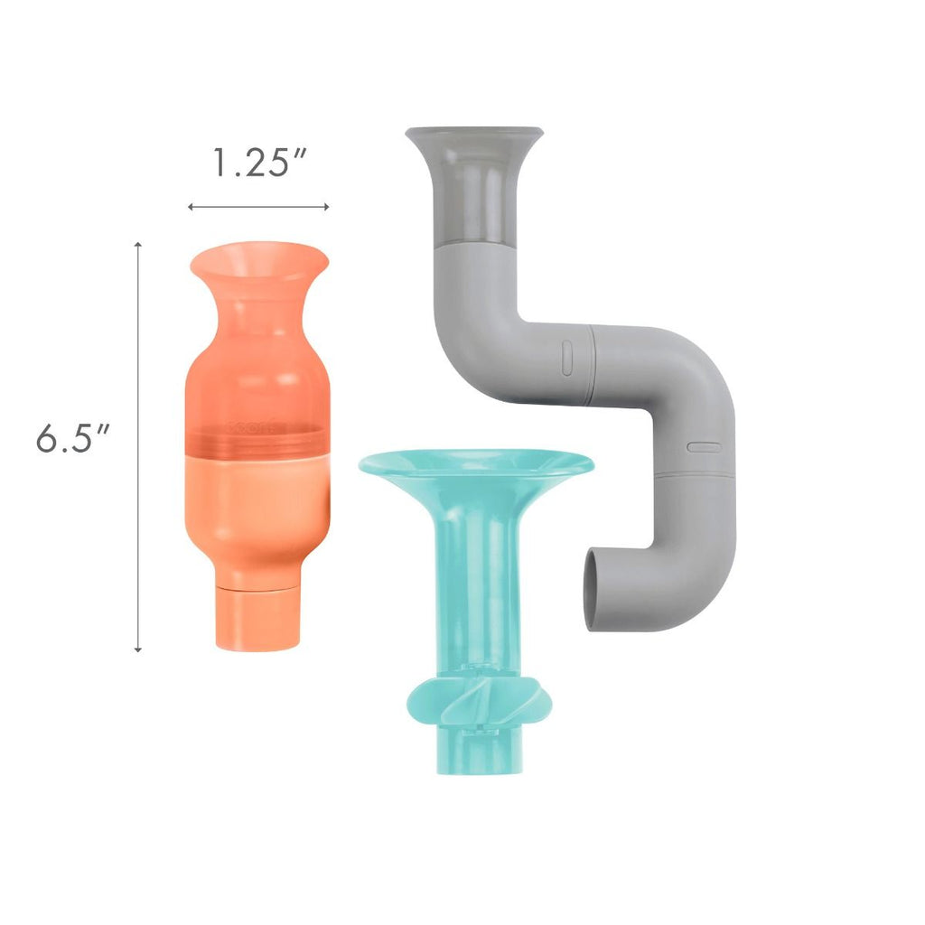 Boon Tubes Building Bath Toy (Coral/Multi)