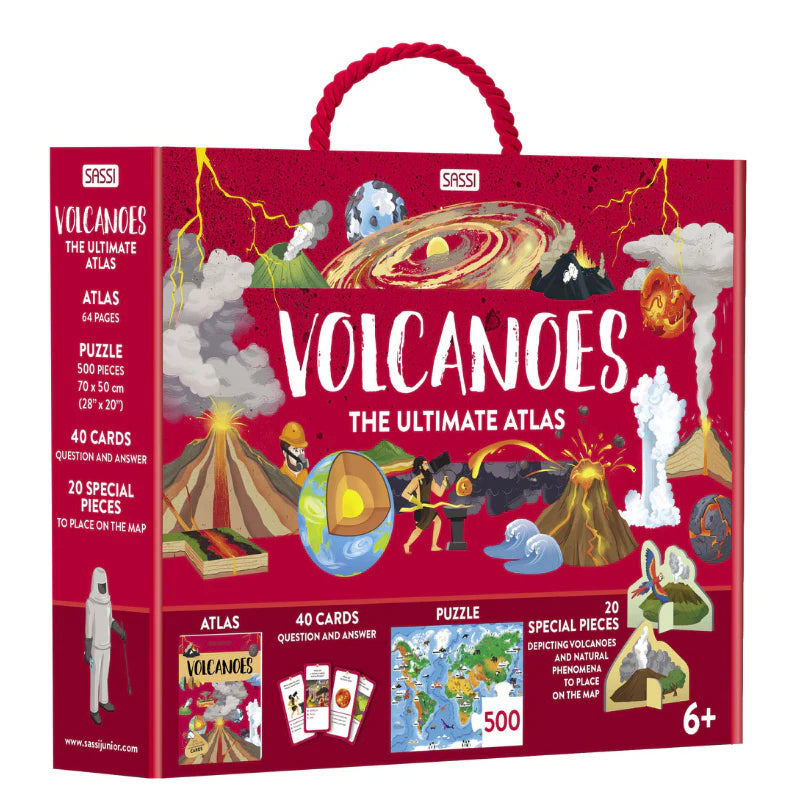 Sassi The Ultimate Atlas & Puzzle Set (Volcanoes)