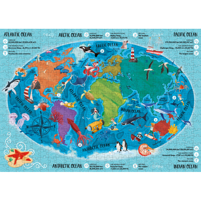 Sassi The Ultimate Atlas & Puzzle Set (The Sea)