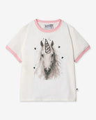 Minti Watercolour Unicorn Tee (White/Pink)
