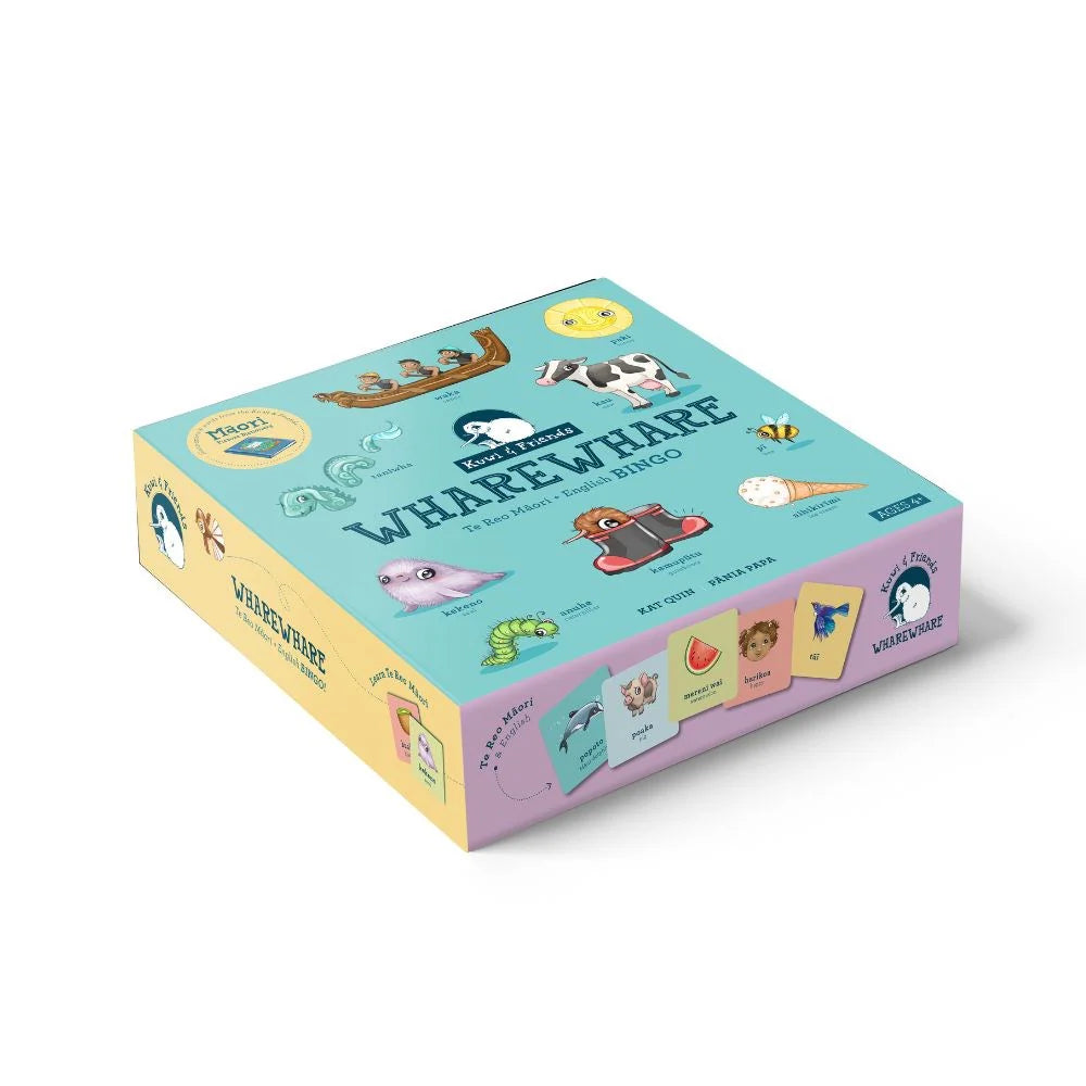 Kuwi & Friends Wharewhare Game (Te Reo Māori + English Bingo)