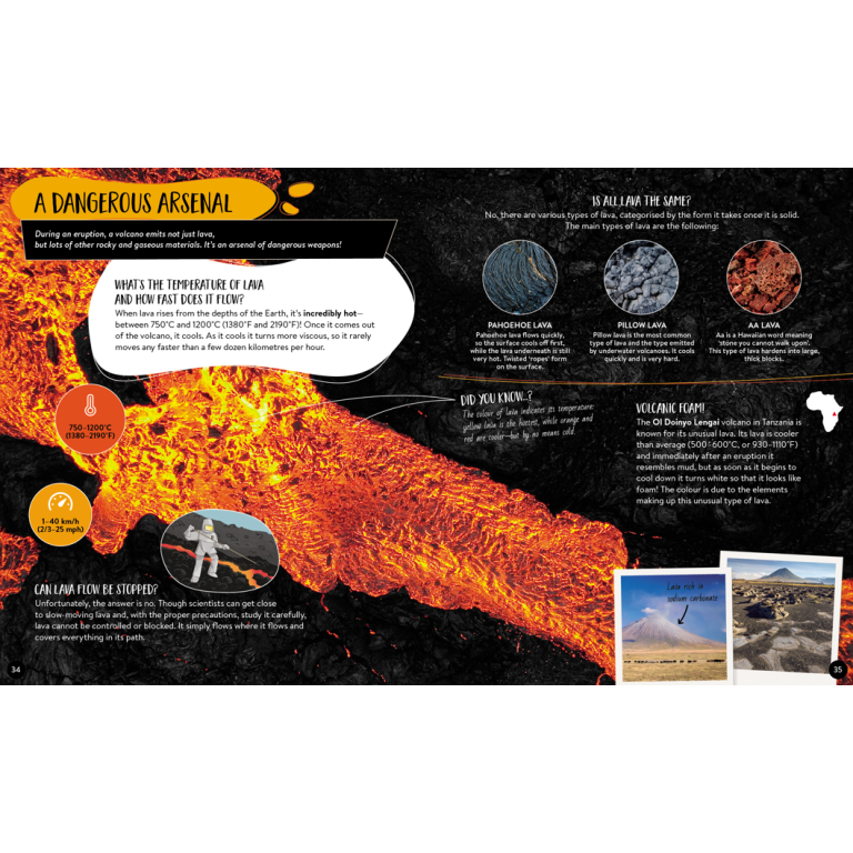 Sassi What How and Why Volcanoes Book & Poster