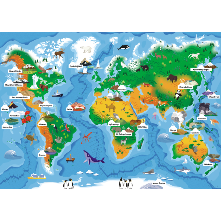 Sassi What How and Why Volcanoes Book & Poster