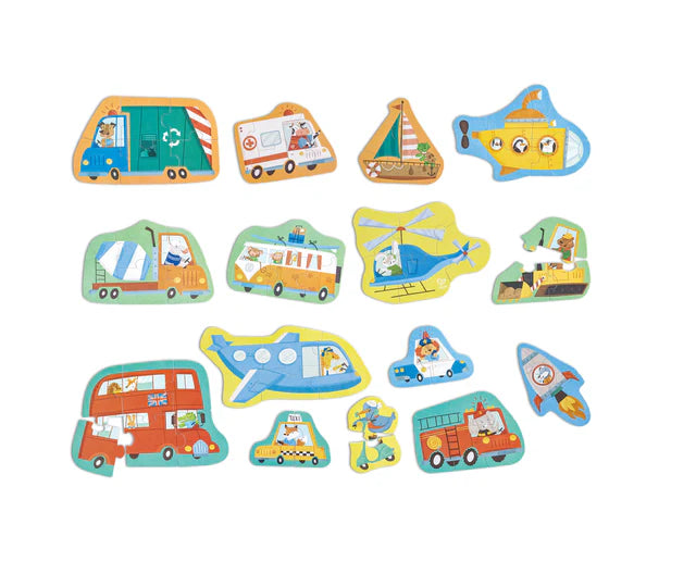 Hape Wheels & Wonders Puzzle Set