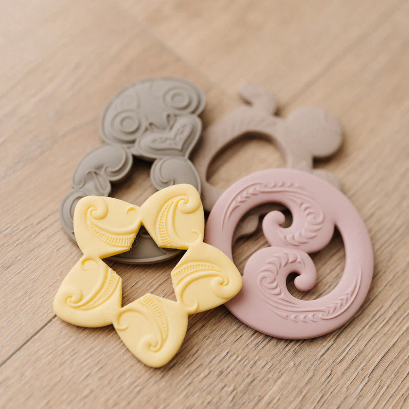 Bo & Ko Baby Whetu Teether (Lemon)