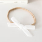 Snuggle Hunny Kids Velvet Bow (White)