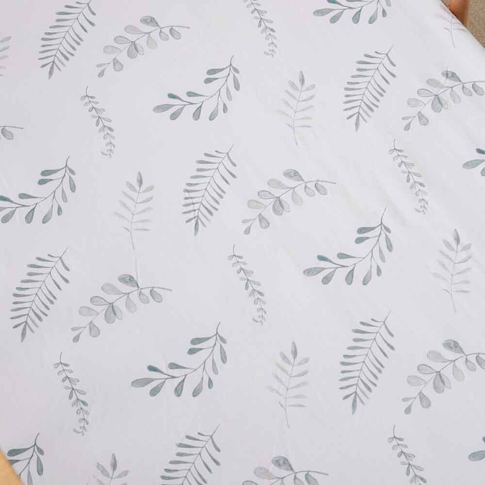 Snuggle Hunny Kids Fitted Cot Sheet (Wild Fern)