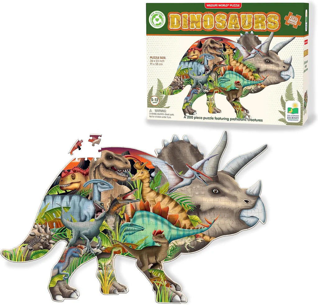 The Learning Journey Wildlife World 200pce Puzzle (Dinosaurs)