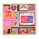 Melissa & Doug Wooden Stamp Set (Friendship)
