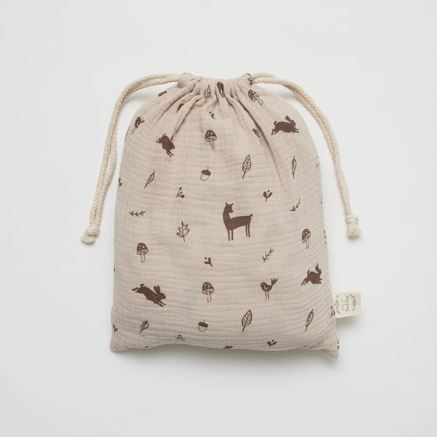OTD Muslin Fitted Cot Sheet (Woodlands)