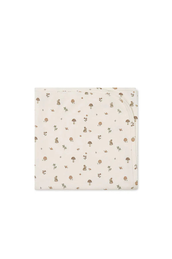 Jamie Kay Organic Cotton Wrap Blanket (Foraging Friends)