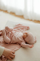 Merino Kids Wrap Onepiece (Cloud Pink)