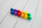 connetix tiles replacement ball pack in rainbow colours