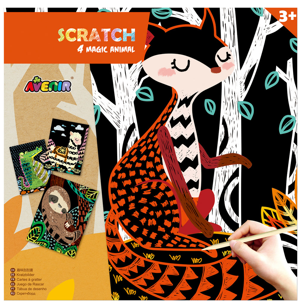 avenir scratch 4 magic kit - animals