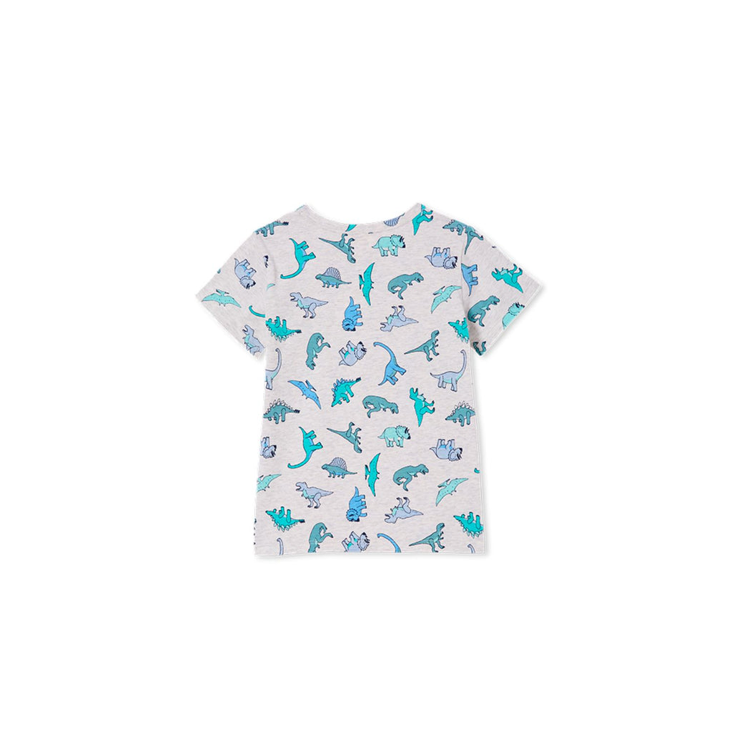 Milky Dinosaur Tee (Silver Marle)