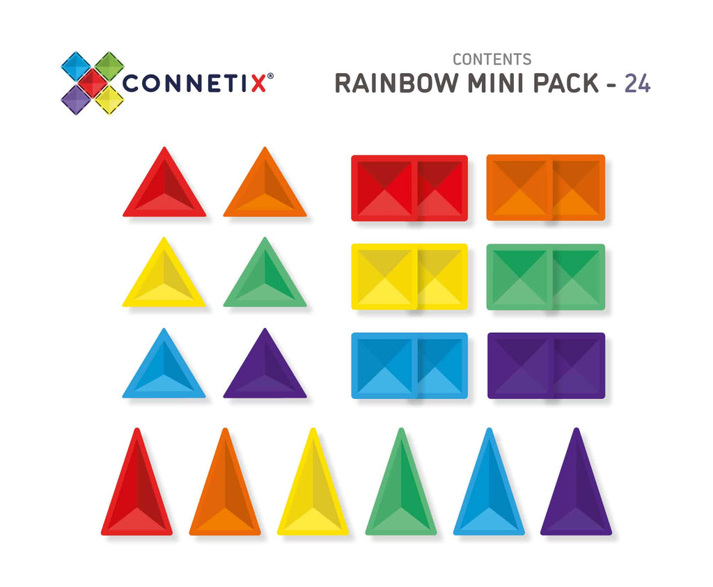 Connetix Tiles 24 Piece Mini Pack