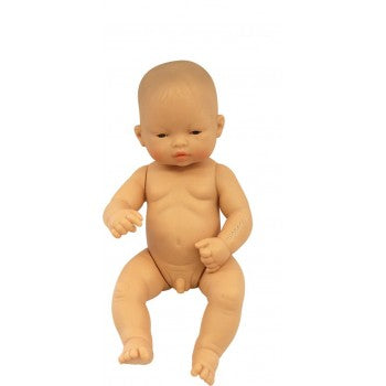 miniland 32cm anatomically correct asian boy doll