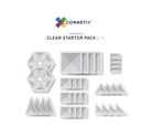 connetix magnetic tiles 34 piece clear pack