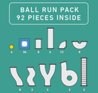 connetix tiles ball run set 92 pieces magnetic marble run