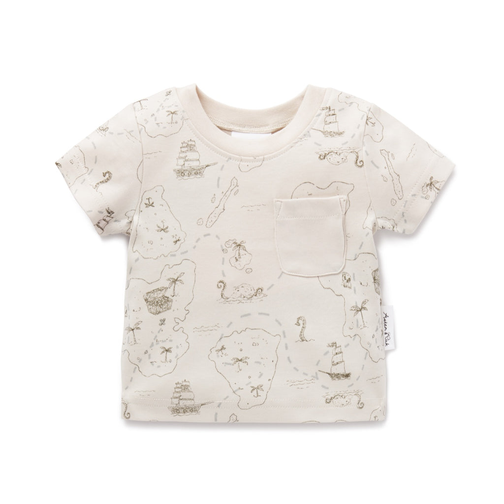 A&O Pirate Map Tee (Crystal Gray)
