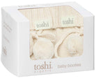 toshi baby booties in cream