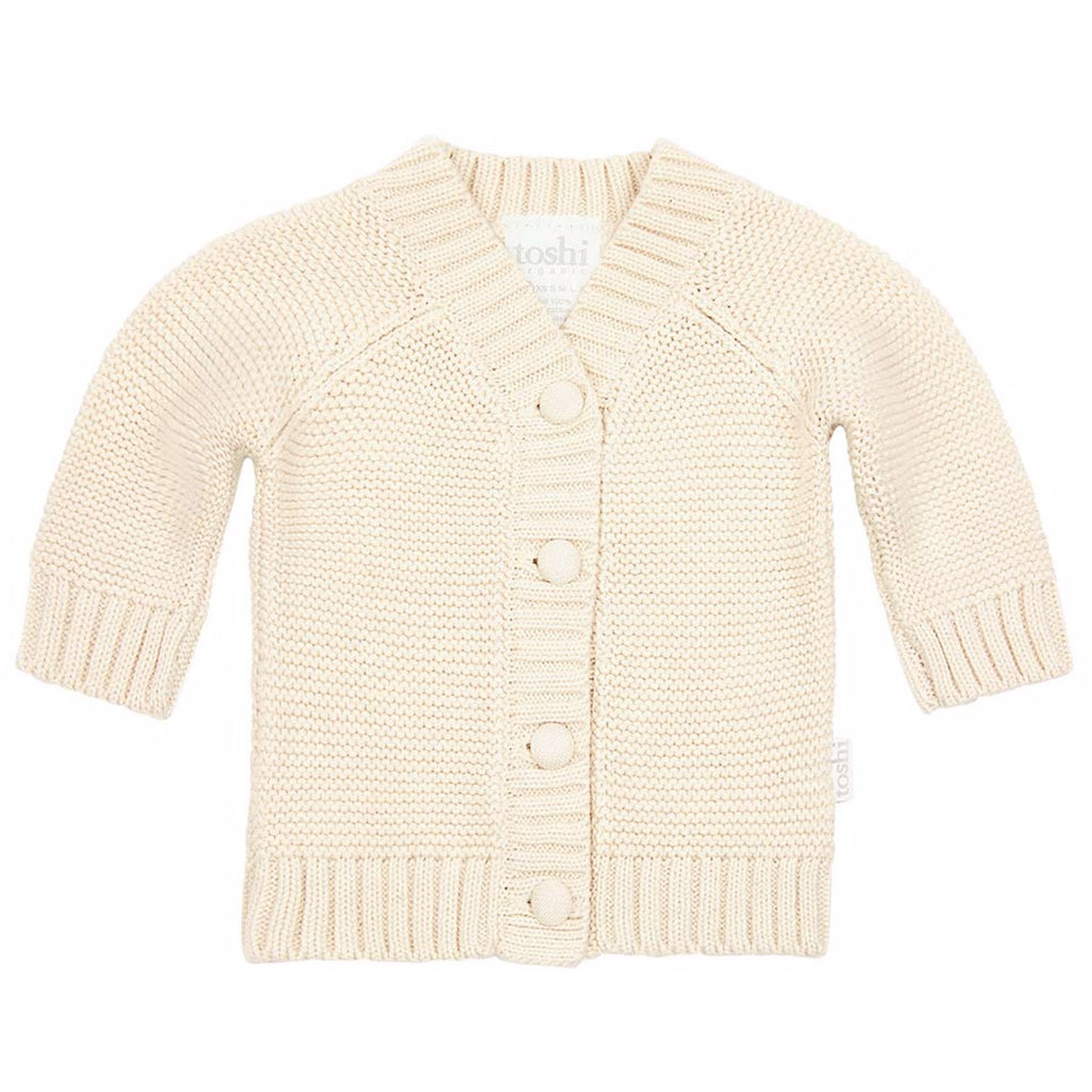 Toshi Organic cotton Andy Cardigan in feather