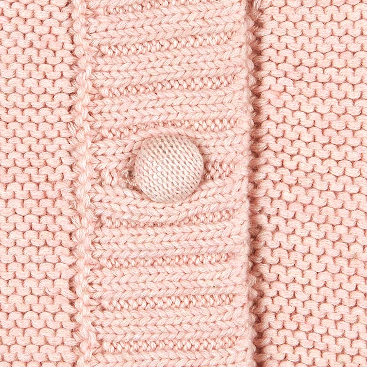 toshi organic cotton andy cardigan in peony pink