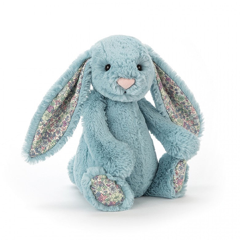 jellycat bashful bunny medium aqua blossom